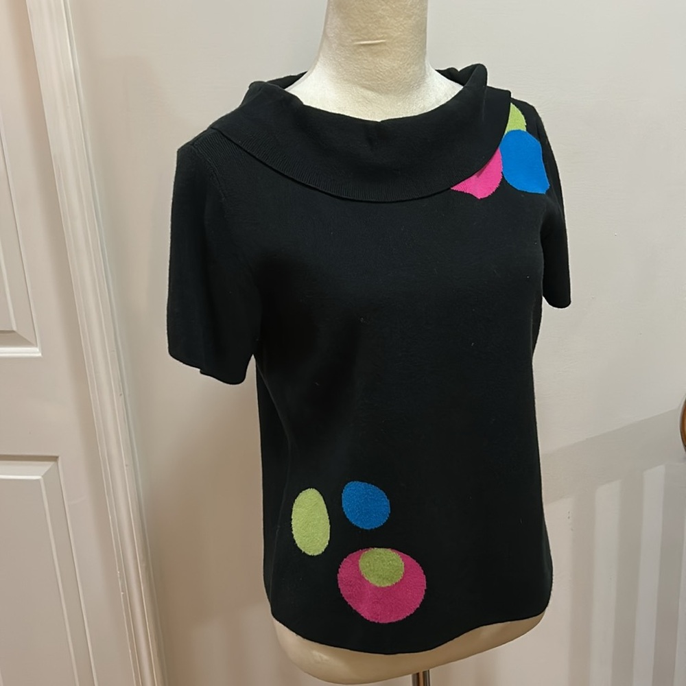 Retro Short Sleeve Sweater